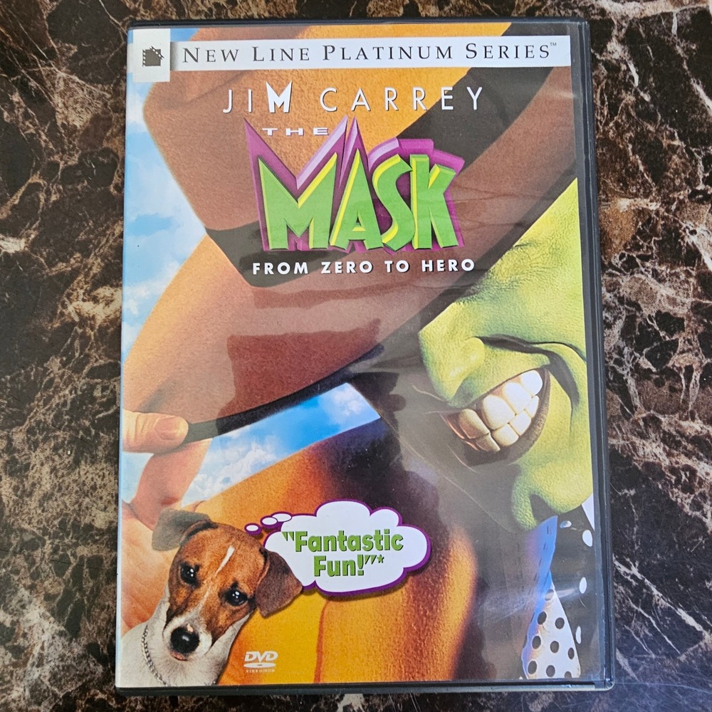 The Mask DVD Jim Carrey New Line Platinum Series 1994 Comedy Movie Cameron Diaz